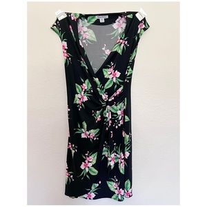 Clara Belleza Garden Faux-Wrap Dress